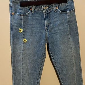 Levi’s jeans with embroidery